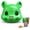 Green, variant on Squirrel Head Feeder, Funny Animal Face Hanging Feeder for Outdoor Garden | Big Mask Style Wildlife Feeding Station, Novelty Mouse Design, Easy-Fill Backyard Patio Decor, Weather-Ready Gift