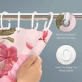 thumbnail image 5 of Pink Hibiscus Butterfly Shower Curtain, Floral Bathroom Curtain, Spring Decorative Bath Curtain for Tub Shower, 66x72in, 5 of 6
