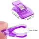 thumbnail image 2 of Pinza de coser de retales, pinza pequeña para coser, manualidades de bricolaje, posicionamiento de plástico, herramienta de patchwork, color al azar, 200 piezas Vogacara HA5096-03, 2 of 6