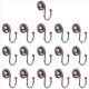 thumbnail image 2 of para Cortina de Ducha Bronce Frotado con Aceite, Anillos Decorativos una Prueba Herrumbre, 16 Piezas, 2 of 5