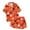 Orange2, variant on Utlike Girls Halloween Pajamas Set Button-Up Classic Collar Short Sleeve Sleepwear Set Toddler Pjs Kids Hallomas Christmas Soft Pyjamas Outfit Comfortable Girl Nightwear Size 2 Years-3 Years