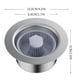 thumbnail image 3 of Tapón colador de acero inoxidable para fregadero de cocina con diseño que bloquea olores | Núcleo de acero 304 y ABS | Apertura de 110 mm | Filtro multiporoso para un drenaje rápido | Paquete de 1, 3 of 7