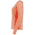 thumbnail image 5 of Holloway Sportswear L Womens Electrify Coolcore® Long Sleeve Tee Orange Heather 222770, 5 of 5