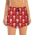 thumbnail image 2 of Goofa cute Christmas Moose Printed Women 2 in 1 Running Shorts,Quick Dry Athletic Workout Shorts,High Waisted Athletic Shorts with Liner Pockets-Medium, 2 of 9