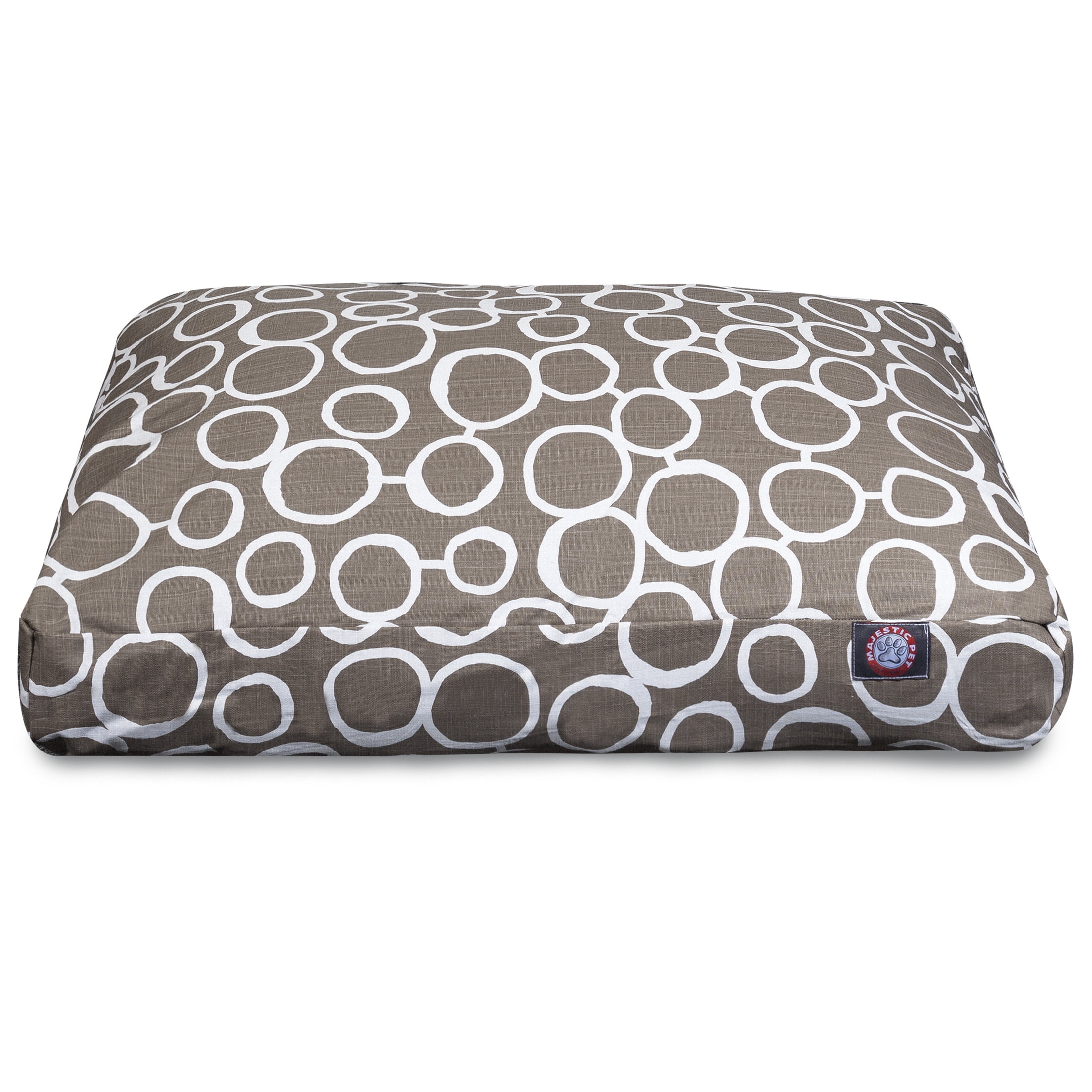 Majestic Pet | Fusion Rectangle Pet Bed For Dogs, Removable Cover, Mocha, Large