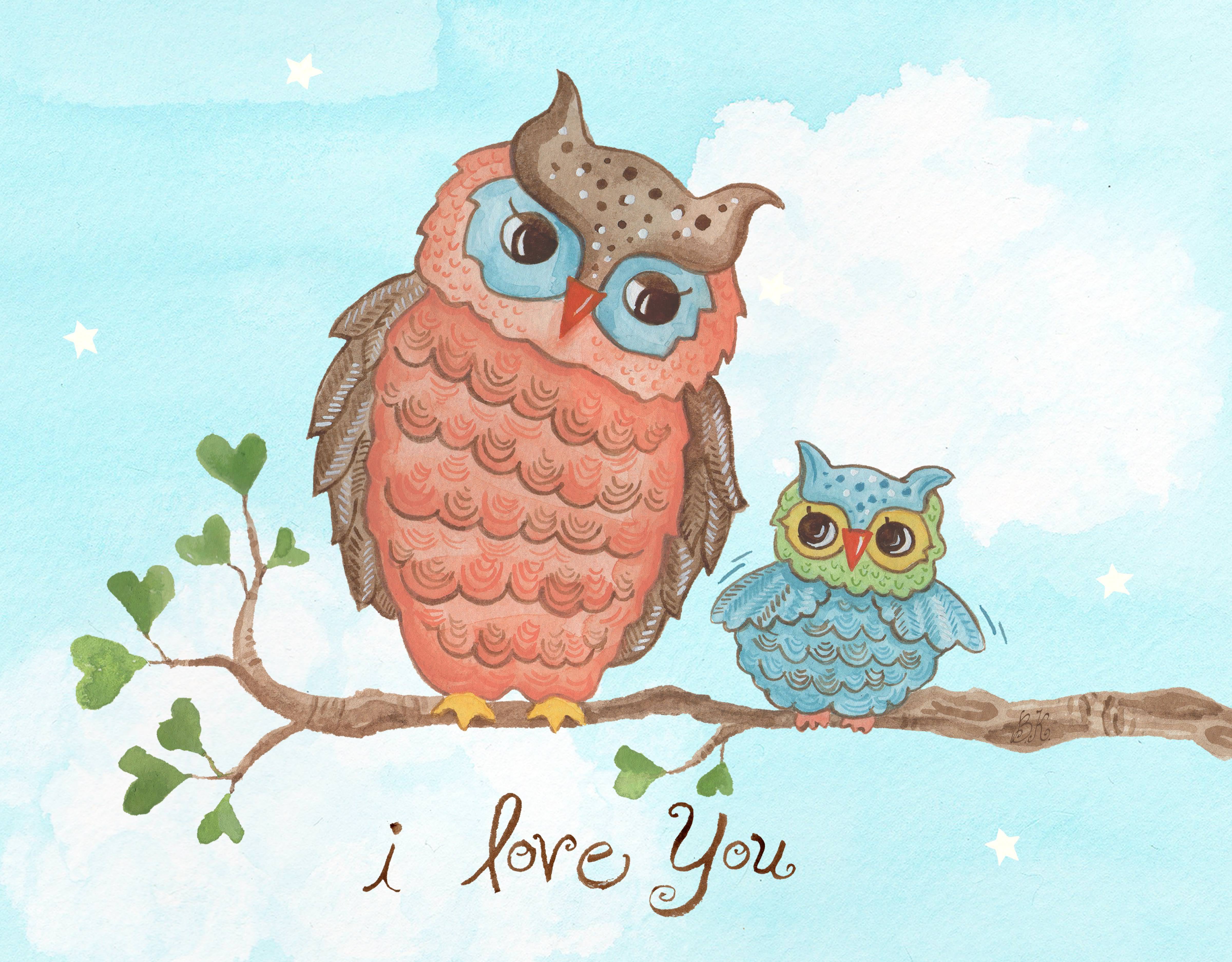  I Love You Baby  Owl Wall Art  Walmart  com