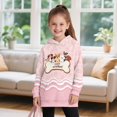 thumbnail image 3 of Xoenoiee Funny Dogs Paw Bone Print Hooded Sweatshirt Pullover Hoodie Dress for Little Big Girls, Teen Student Casual Long Sleeves Long Hoodies Sporty Shirts with Pocekt, 9-10 Years, 3 of 7