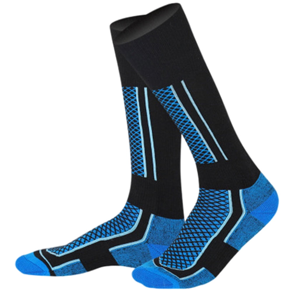 4 x Mens Ski Socks Blue Black Size 6-11 39-45 Extra Warmth Sport Winter 