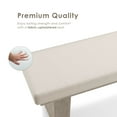 thumbnail image 5 of Furniture of America Foome Modern Farmhouse Upholstered Solid Wood Bench, Natural, 5 of 12
