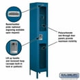 thumbnail image 4 of 15" Wide Single Tier See-Through Metal Locker - 1 Wide - 6 Feet High - 15 Inches Deep - Blue - Unassembled, 4 of 4