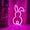 C, variant on Easter Bunny Decorative Neon Night Light, 11x5.5in LED Rabbit Silhouette Lamp Decor for Spring & Easter Window, Wall, Door