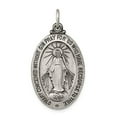thumbnail image 3 of 925 Sterling Silver Antiqued Miraculous Medal, 3 of 5