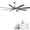 Type A, variant on 52 inch Ceiling Fan with Lights and Remote Control, 3-Speed, 5 Wood Fan Blades, Modern Home Fan and LED Light 2-in-1 Design, for Living Room, Bedroom, Dining Room, D5153