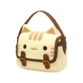 thumbnail image 1 of Bolsa de peluche de gato con dibujos animados, decorativa, ideal para ir de compras, fiestas, trabajo y viajes. 20 cm x 5 cm x 17 cm, 1 of 9