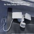 thumbnail image 2 of 25W 3CCT Dual Head Plug-in LED Security Light, Motion Sensor & Dusk to Dawn Floodlight, 3 Lighting Modes, 3000K/4000K/5000K Selectable, ETL&FCC Listed, White, 2 of 9