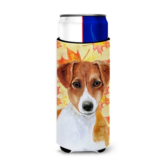 Carolines Treasures BB9950MUK Jack Russell Terrier Fall Michelob Ultra Hugger for slim cans  Slim Can multicolor