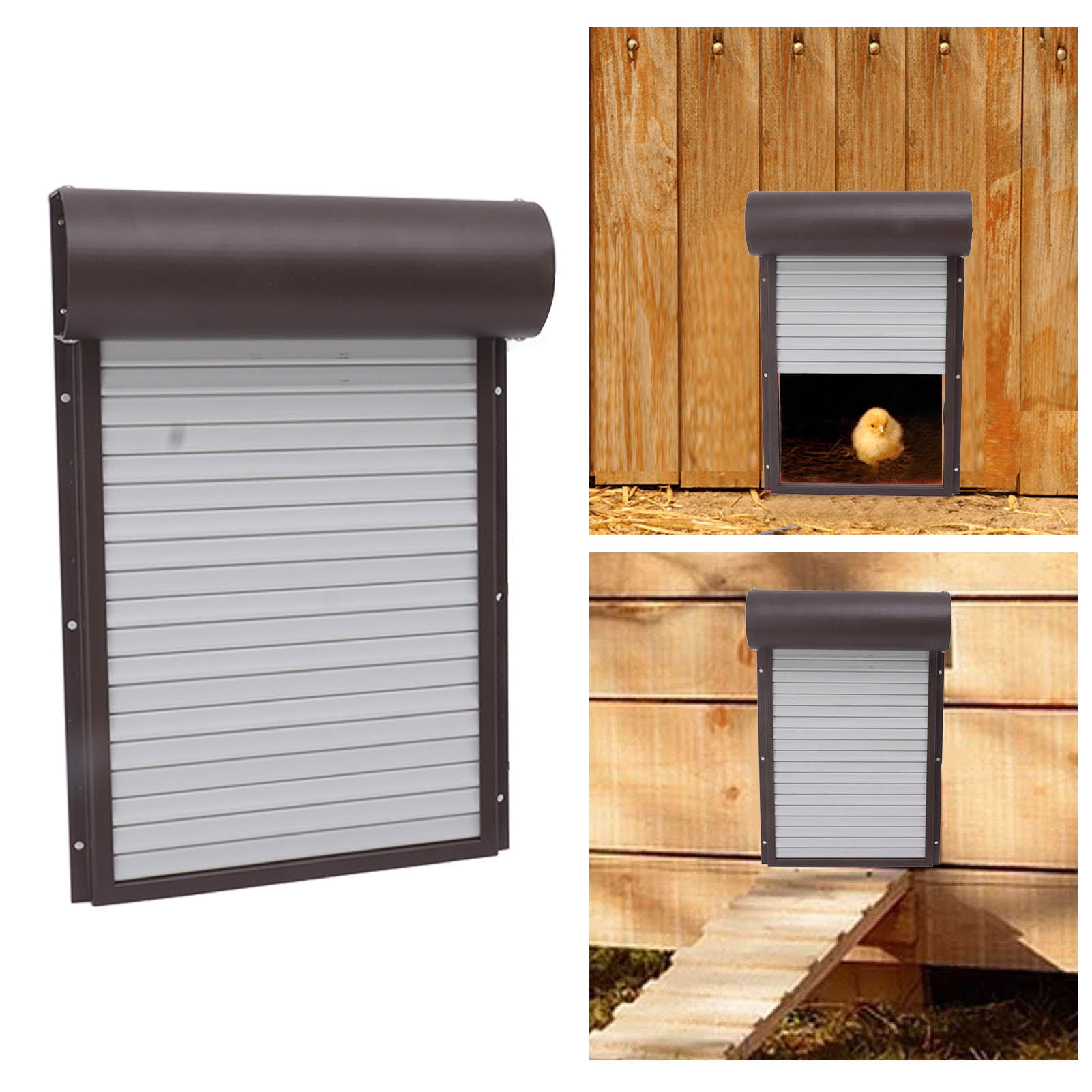 Automatic Chicken Coop Door Solar Powered Opener With Timer Light