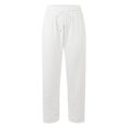 thumbnail image 6 of SGMVNU Flannel Pajama Pants for Women Soft Flannel Plaid Loungewear Pants Drawstring Comfy Warm Sleepwear Fuzzy Winter Loungewear Bottoms(White, L), 6 of 9