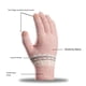 thumbnail image 5 of Guantes Cálidos de Invierno Qarigey Mitones de Punto Elásticos Gris, 5 of 6