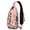 Pink-22, variant on Rustic Hippie Tribal Folk Style Lightweight Sling Bag for Women Men – Sturdy plastic buckle, Adjustable shoulder strap, Secure zipper pockets – Boho Ethnic Retro Design for Travel, Hiking, Outdoor