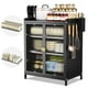 thumbnail image 1 of Mueble para Trastes de Cocina, Organizador de Trastes de 3 Niveles con Puerta, Estante de Microondas, Gabinete para Cocina, 59x45x28 CM, 1 of 9