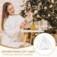 thumbnail image 4 of Uxcell 3 x 4 Inch Satin Bags with Drawstring, Gift Bags for Jewelry Candy Christmas Party 6 Pcs White, 4 of 7