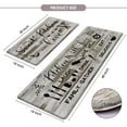 thumbnail image 6 of Kitchen Mats Cushioned Anti Fatigue 2 Piece Set Farmhouse, Rustic Kitchen Rugs Non Slip Washable, Waterproof Wooden Rugs for Kitchen Floor Mats for in Front of Sink, 18'''' x 48'''' + 18'''' x 30'''', 6 of 6