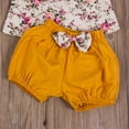 thumbnail image 3 of xiaxaixu Baby Clothes Set Sleeveless Floral Ruffle Collar Top+Short Bloomers, 3 of 7