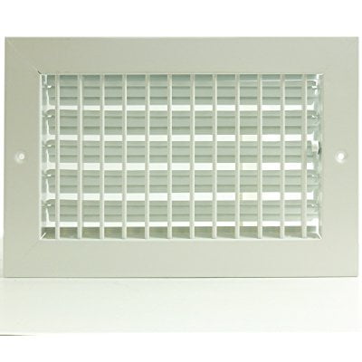 

10 x 8 ADJUSTABLE DIFFUSER - Vent Duct Cover - Grille Register - Sidewall or Cieling - High Airflow