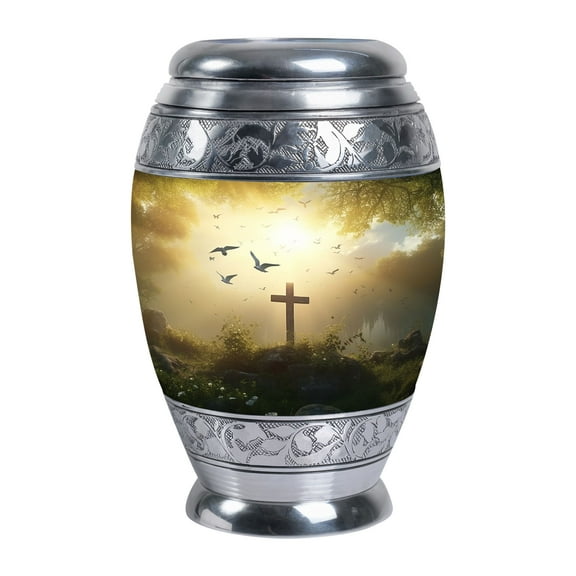 Christ With Bird Cremation Urn Human Ashes - Adult Urns For Human Ashes - Large Urns For Human Ashes Adult Female - Urns For Ashes Adult Male - Human Cremation Urns - Large Urns (Size - 10 Inch)