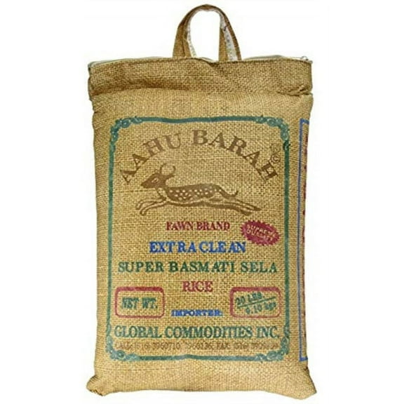 Aahu Barah Extra Clean Super Basmati Sela Rice 10lb- Berenj - برنج سیلا