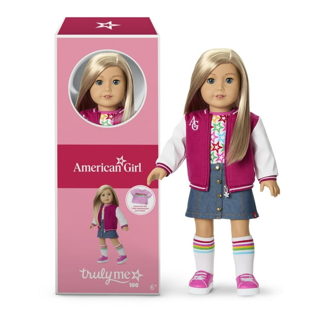 Muñeca American Girl Truly Me 100 con ojos azul oscuro de 18 pulgadas