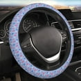 thumbnail image 5 of Susaid Strawberry And Flowers Print Elastic Car Steering Wheel Cover, 15 Inches Breathable Vehicle Steer Wheel Protector, Universal for SUV, Truck, 5 of 6