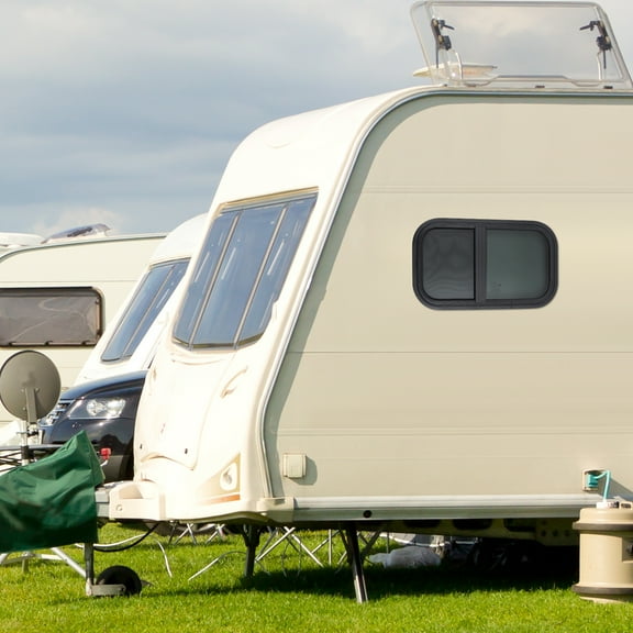 Heavy Duty Vertical Sliding Window for RV Camper, Cargo & Trailer with Insect Screen, Black Tempered Glass & Aluminum Frame, Easy Install