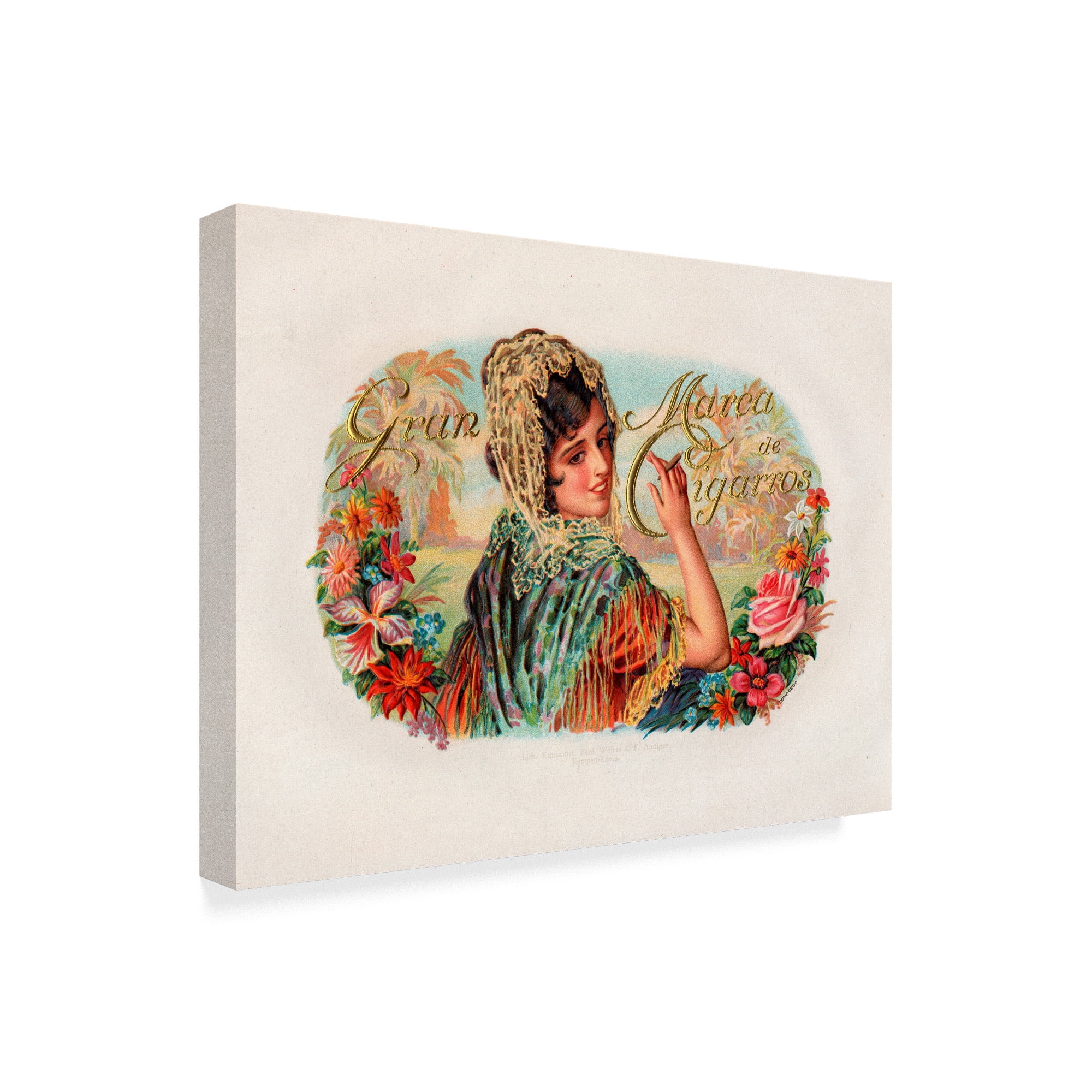 Trademark Fine Art 'Marca De Cigarros' Canvas Art by Art Of The Cigar