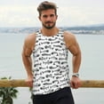 thumbnail image 6 of Picia Fish Bones Printed Men’s Performance Tank, Men's Workout Tank Top Moisture-Wicking Tank Top Muscle tee, Breathable Workout Shirt-4X-Large, 6 of 7