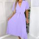 thumbnail image 1 of Миди-Платья Vestido de mujer A-Line Elegante vestido largo con cuello en V para cóctel de boda (Púrpura S) Cgtredaw Para estrenar, 1 of 1