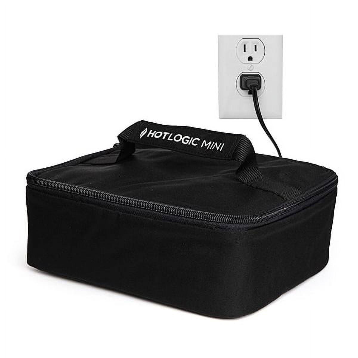HotLogic Mini Portable Food Warmer for Home, Office, and Travel, Black 