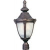 One Light Outdoor Post Lantern by Maxim 85070MREB in Bronze Finish
