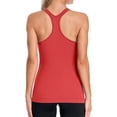 thumbnail image 3 of Women's Ribbed Workout Tank Tops with Self Bra Racerback Athletic Comisoles, 3 of 6