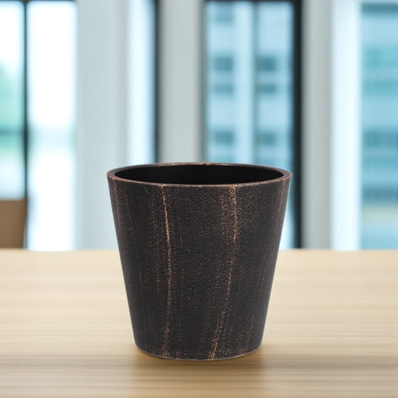 MOKKHNB 3Pcs Vintage Plastic Plant Pots Rustic Planters for Indoor Succulents Small Cacti