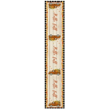 

iOPQO Desk Accessories Thanksgiving Table Runner Fall Thanksgiving Table Runner For Party For Farmhouse Kitchen Home Dining Coffee Table Room Decor