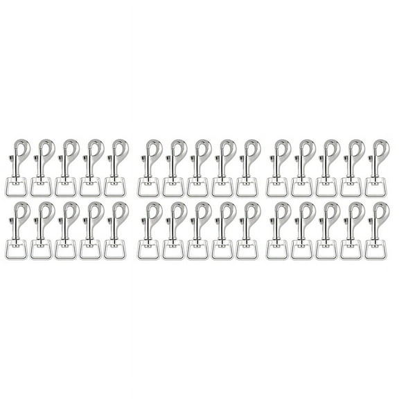 60Pc Snap Hooks for Dog Leash Collar Linking, Heavy Duty Swivel Clasp Eye Bolt Buckle Trigger Clip Spring Pet