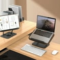 thumbnail image 2 of WINDLAND MultiAngle Rotating Laptop and Tablet Stand Foldable and Adjustable Reading Stand with Spring Clip for Easy Travel, 2 of 6
