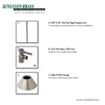 thumbnail image 2 of Kingston Brass CC43101DLTKF20 Modern Plumbing Toilet Trim Kit, 1/2" IPS x 3/8" O.D. Comp, Polished Chrome, 2 of 2