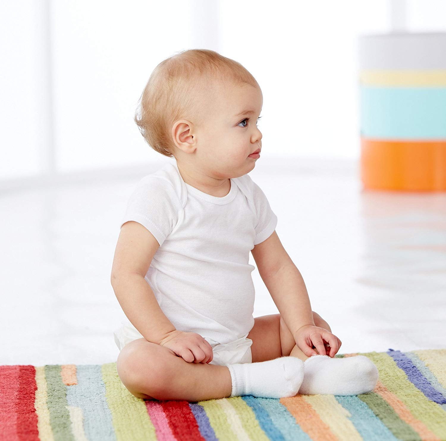 Gerber Baby Standard 2-Pack Waterproof Pant, white, 6-9 Months