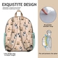 thumbnail image 5 of French Bulldog Dog Backpack Backpack for School,Cute School Bag,Schoolbag with Adjustable Shoulder Straps & Padded Back,13.8"x11.4"x6", 5 of 6