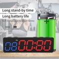 thumbnail image 3 of Workout Clock With Battery, Portable Mini Gym Timer With Built-in Magnet For Home Gym, Programmable, 3 of 5