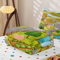 thumbnail image 6 of Manfei Toy Cars Zipper Twin Comforter Sets with Fitted Sheet and 2 Pillowcases,Cartoon Boys Art Zipper Bedding Set,Gray,Polkadot Reversible,4pcs, 6 of 8
