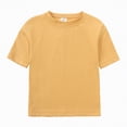 thumbnail image 4 of TOWED22 Toddler Boy Summer Play Clothes Short Sleeve Tee Elastic Shorts Outfit 12M-5T Gold,4-5 Y, 4 of 6